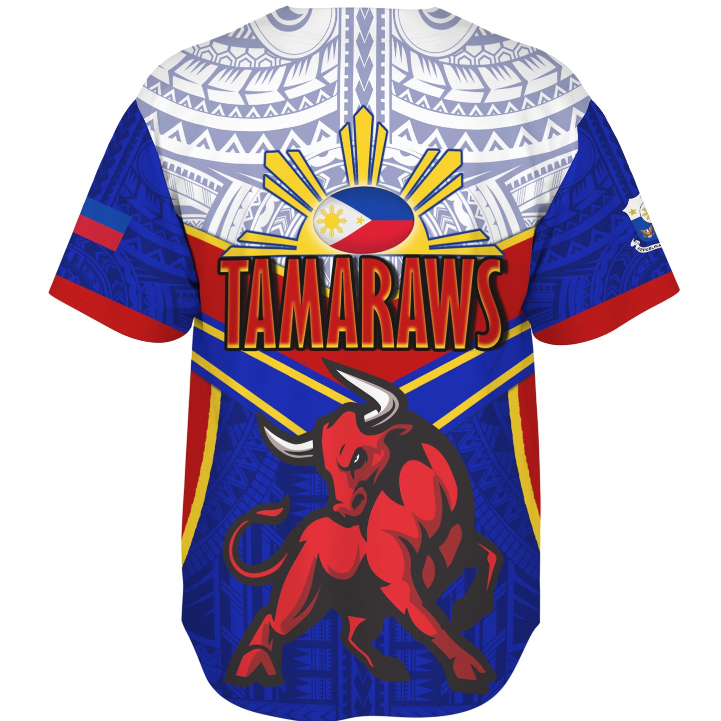 Philippines Filipinos Baseball Shirt Tamaraws Mascot Sport Style