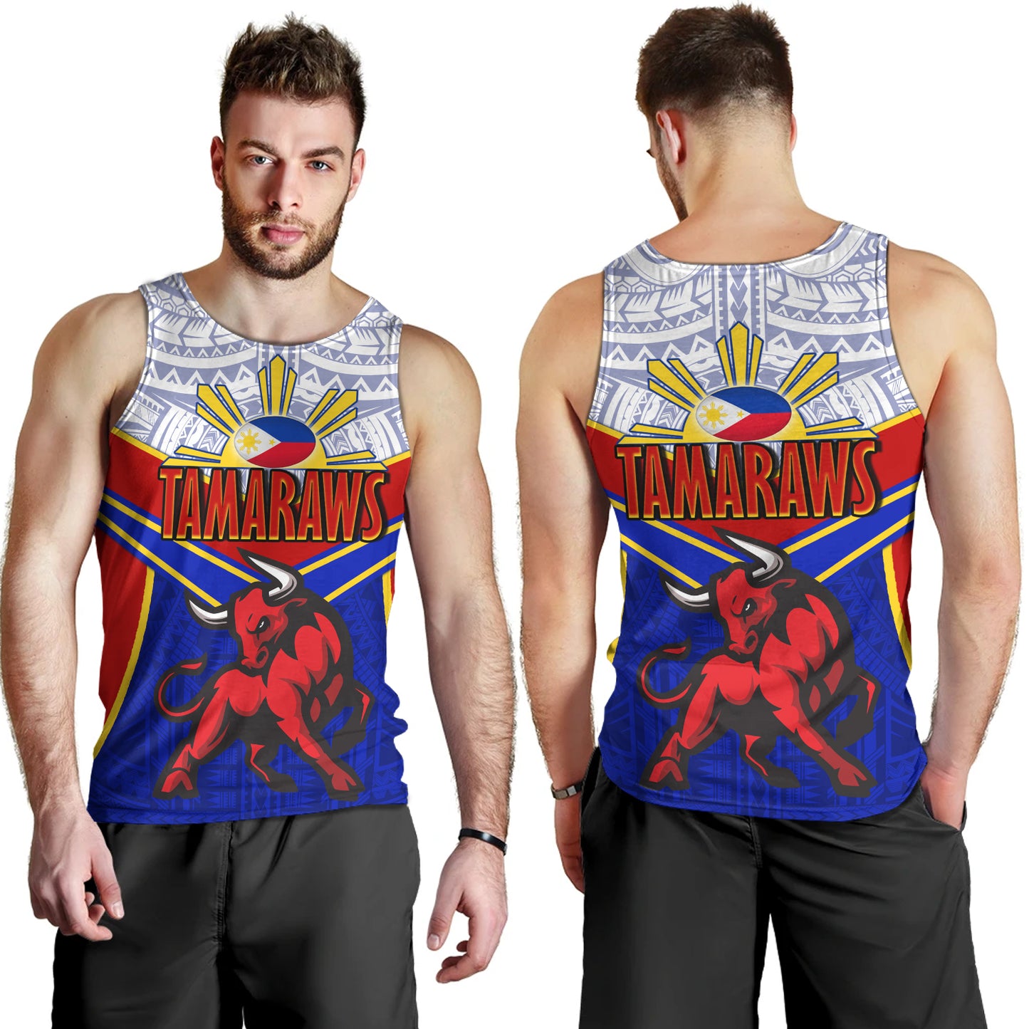Philippines Filipinos Tank Top Tamaraws Mascot Sport Style