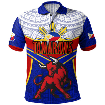 Philippines Filipinos Polo Shirt Tamaraws Mascot Sport Style