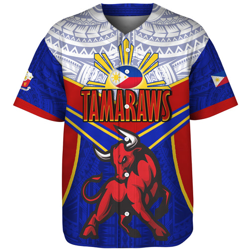 Philippines Filipinos Baseball Shirt Tamaraws Mascot Sport Style