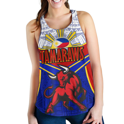 Philippines Filipinos Women Tank Tamaraws Mascot Sport Style