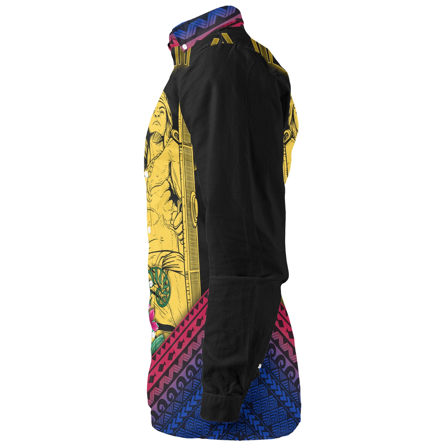 Philippines Filipinos Long Sleeve Shirt Lapu Lapu Polynesia Pattern With Tropical Flower