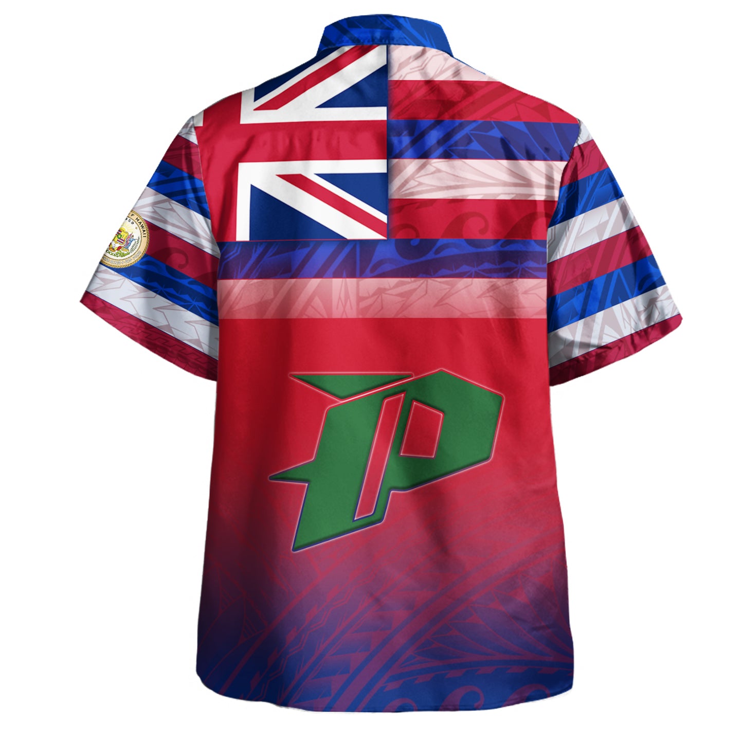 Hawaii Pahoa High and Intermediate School Hawaii Shirt Flag Color With Traditional Patterns