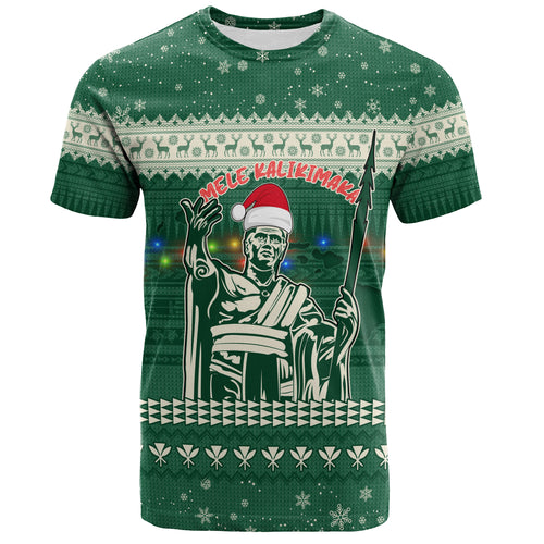 Hawaii T-Shirt Christmas Hawaii King Tribal Pattern