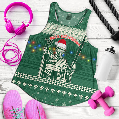 Hawaii Women Tank Christmas Hawaii King Tribal Pattern