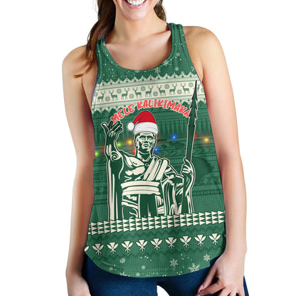 Hawaii Women Tank Christmas Hawaii King Tribal Pattern