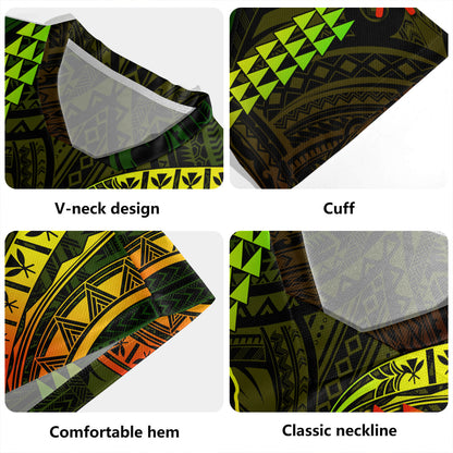 Hawaii Rugby Jersey Pray For Maui Polynesian Pattern