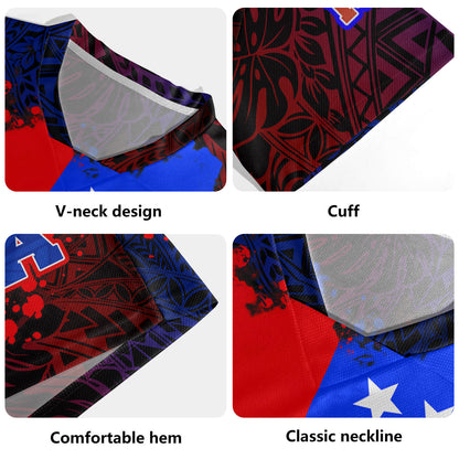 Samoa Rugby Jersey Manu Wings Color Flag Style