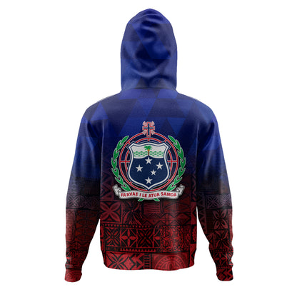 Samoa Hoodie Lowpolly Pattern with Polynesian Motif