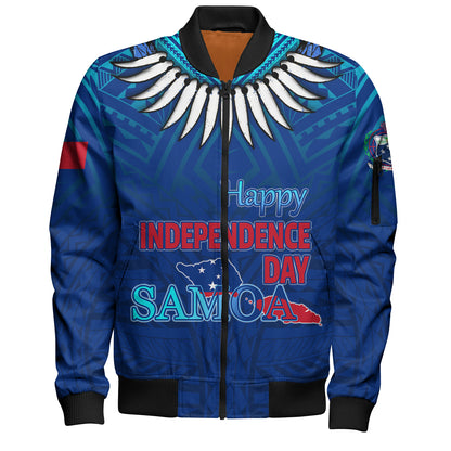 Samoa Bomber Jacket Happy Independence Day Samoa