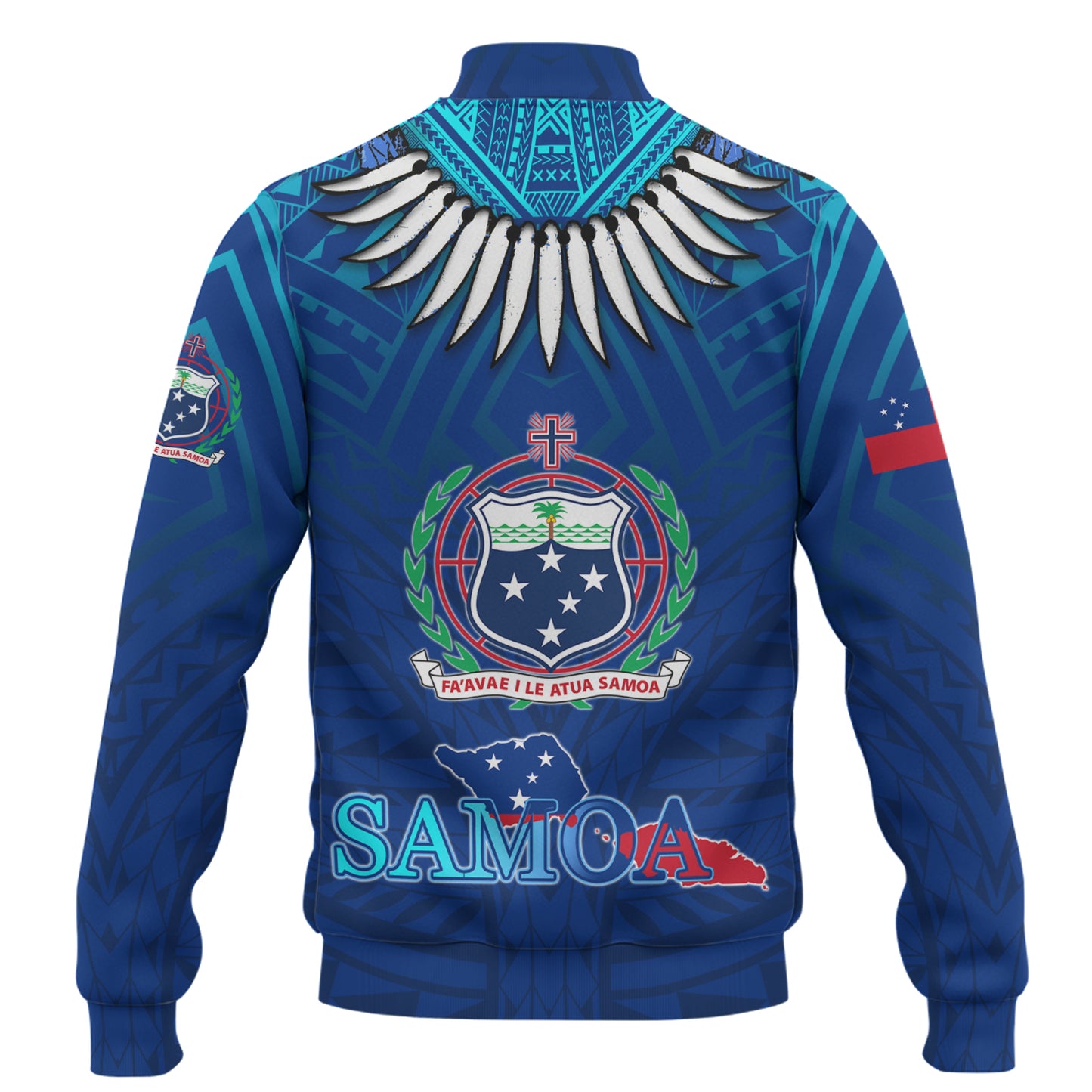 Samoa Baseball Jacket Happy Independence Day Samoa