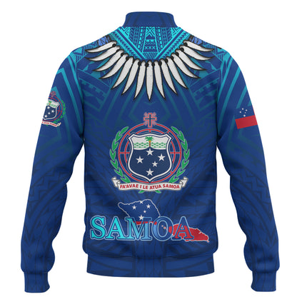 Samoa Baseball Jacket Happy Independence Day Samoa