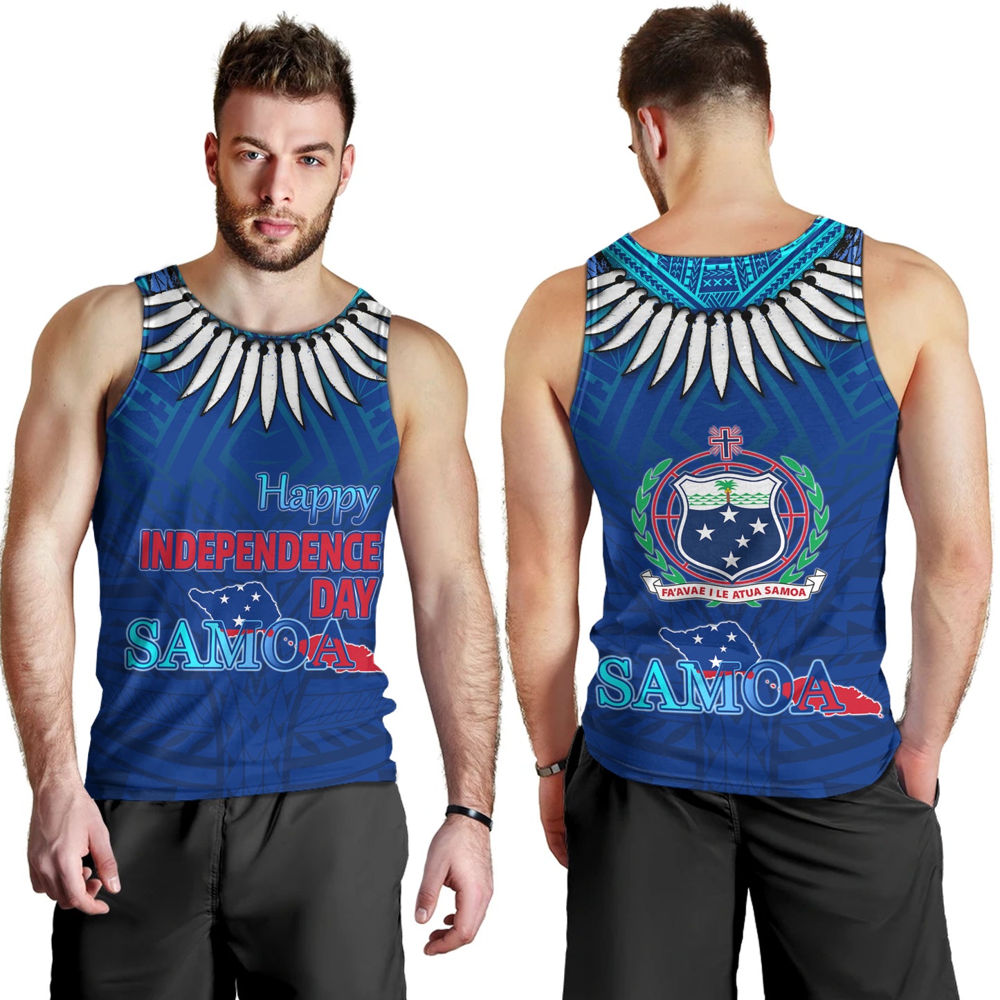 Samoa Tank Top Happy Independence Day Samoa