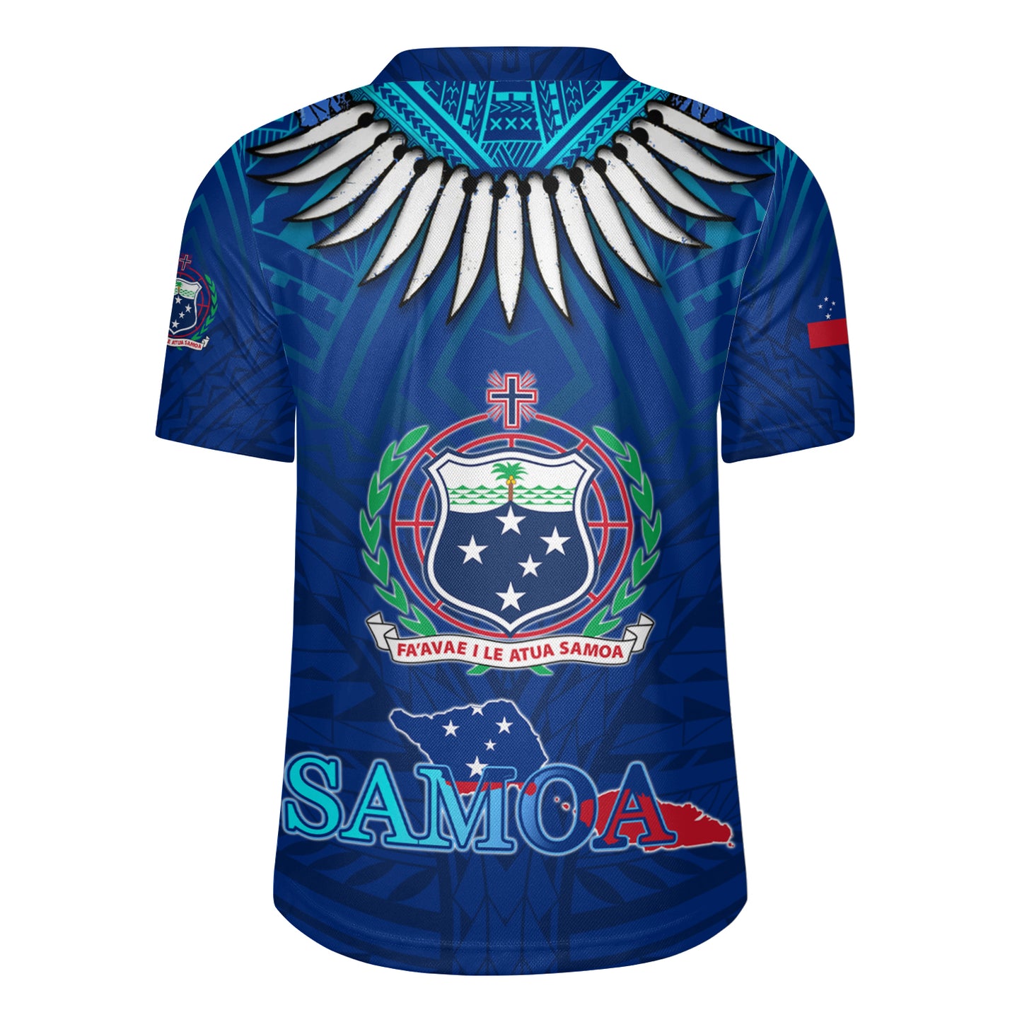 Samoa Happy Independence Day Samoa Men's All Over Printing Rugby Jersey