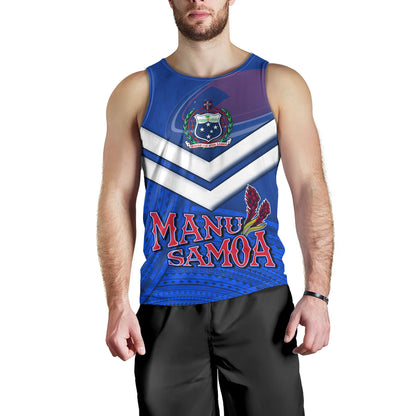 Samoa Tank Top Samoa Tradition Patterns With Rugby Ball