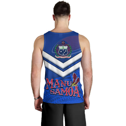 Samoa Tank Top Samoa Tradition Patterns With Rugby Ball