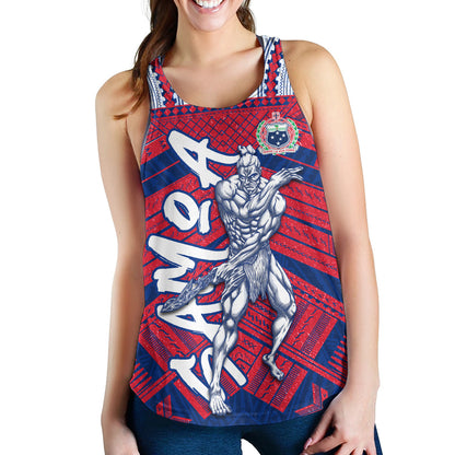 Samoa Women Tank Samoa Warrior Tribal Pattern