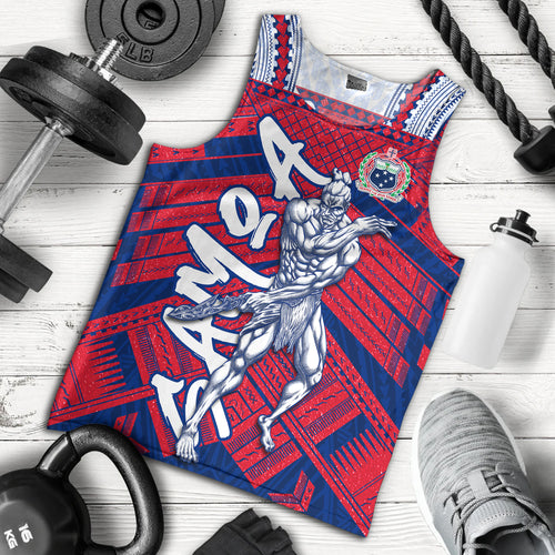 Samoa Tank Top Samoa Warrior Tribal Pattern