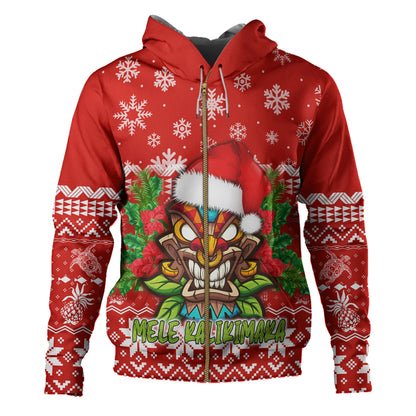 Hawaii Hoodie Christmas Tiki Polynesian Pattern