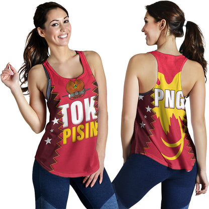 Papua New Guinea Women Tank PNG Tokpisin Languge Polynesian