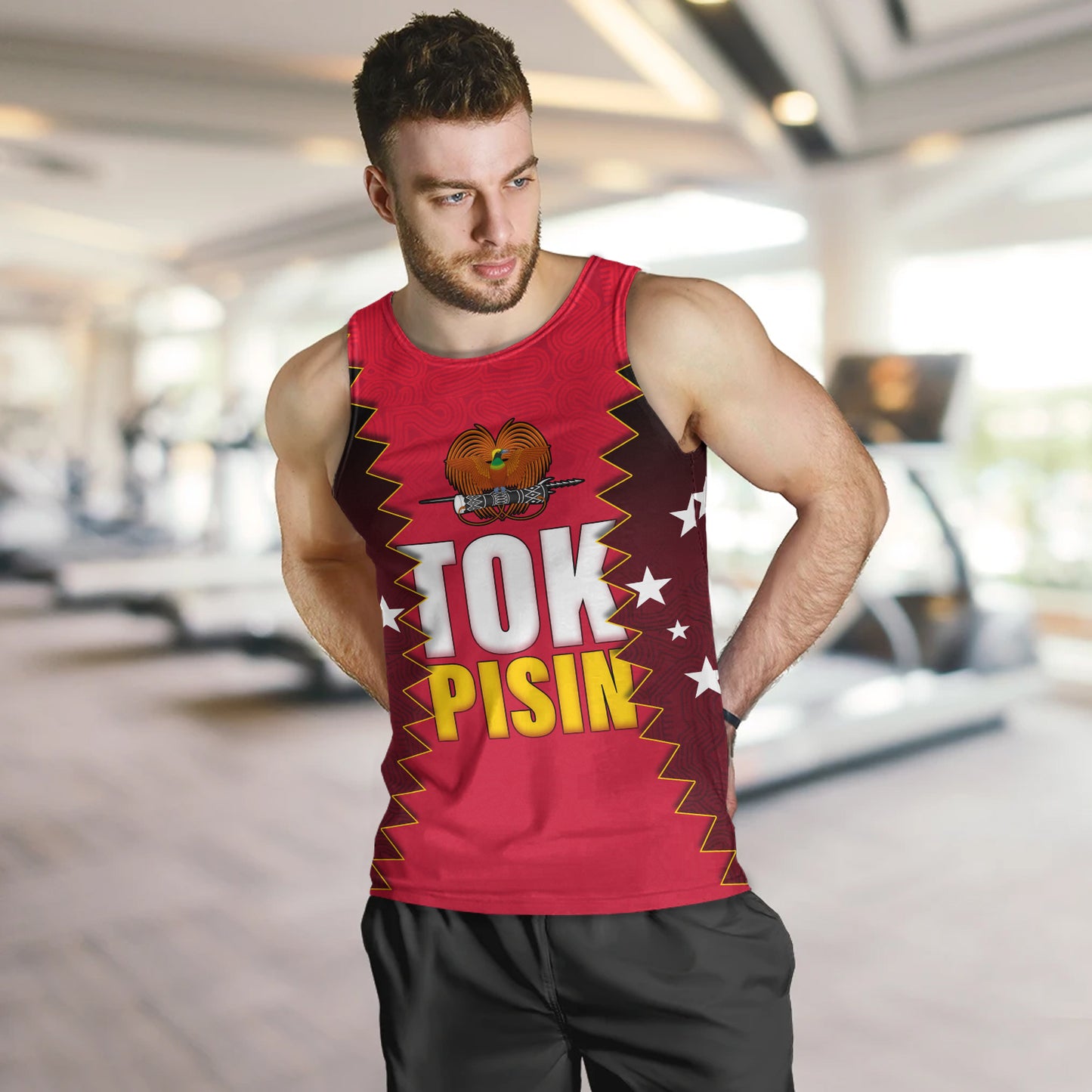 Papua New Guinea Tank Top PNG Tokpisin Languge Polynesian