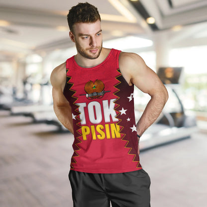 Papua New Guinea Tank Top PNG Tokpisin Languge Polynesian