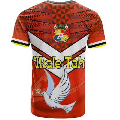 Tonga T-Shirt Tonga Tradition Patterns With Rugby Ball