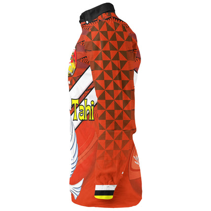 Tonga Long Sleeve Shirt Tonga Tradition Patterns With Rugby Ball