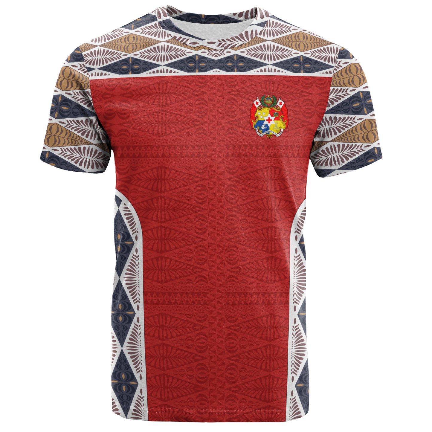 Tonga T-Shirt Tribal Pattern Coat Of Arms Of Tonga