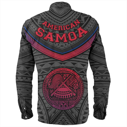 Samoa Long Sleeve Shirt American Samoa Polynesian Authen