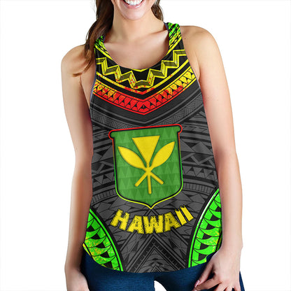 Hawaii Women Tank Kanaka Maoli Polynesian Pattern Bet