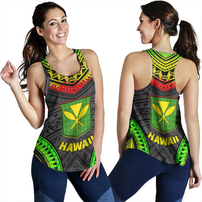 Hawaii Women Tank Kanaka Maoli Polynesian Pattern Bet