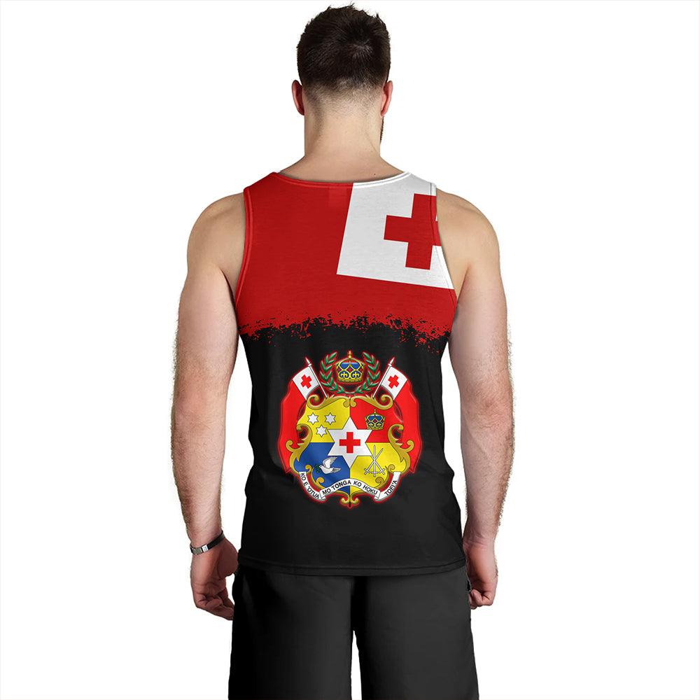Tonga Tank Top Tonga Flag Grunge