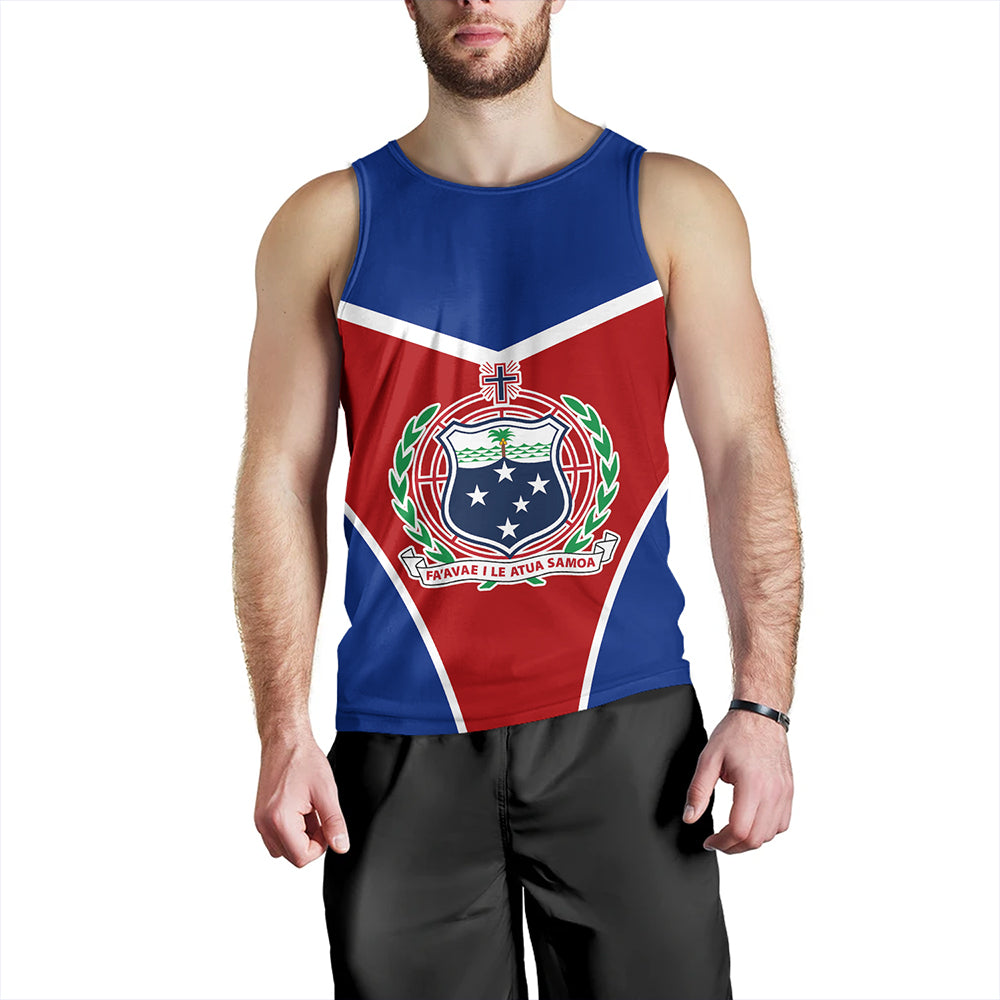 Samoa Tank Top Samoa Flag And Coat Of Arms Style