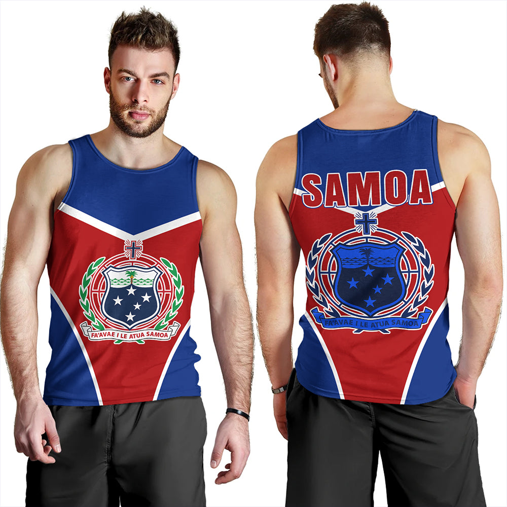 Samoa Tank Top Samoa Flag And Coat Of Arms Style