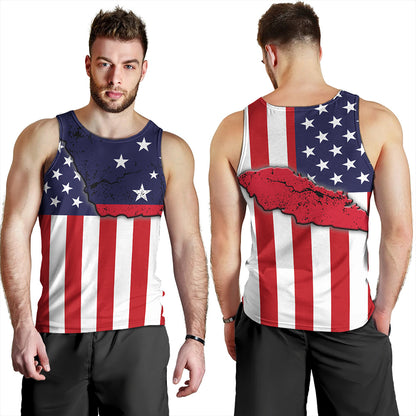 Samoa Tank Top American Samoa Map With American Flag