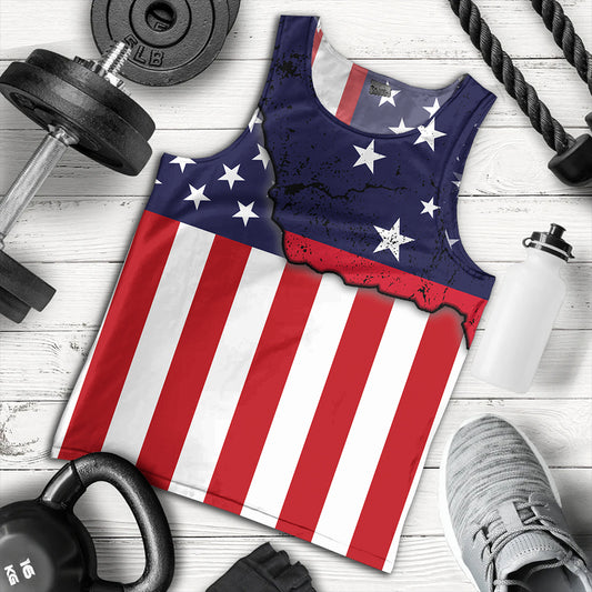 Samoa Tank Top American Samoa Map With American Flag