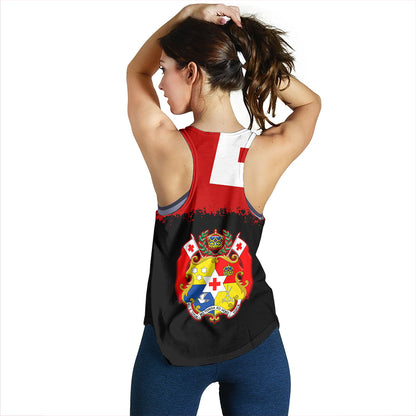Tonga Women Tank Tonga Flag Grunge