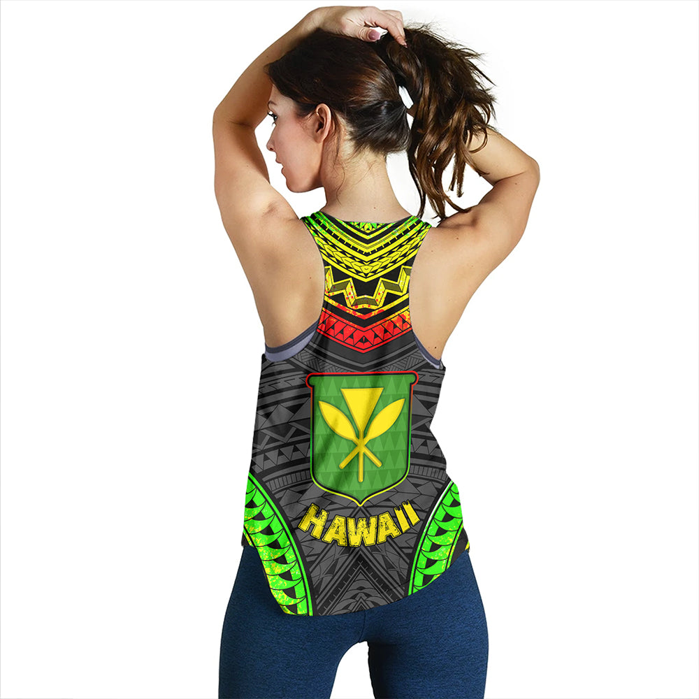 Hawaii Women Tank Kanaka Maoli Polynesian Pattern Bet
