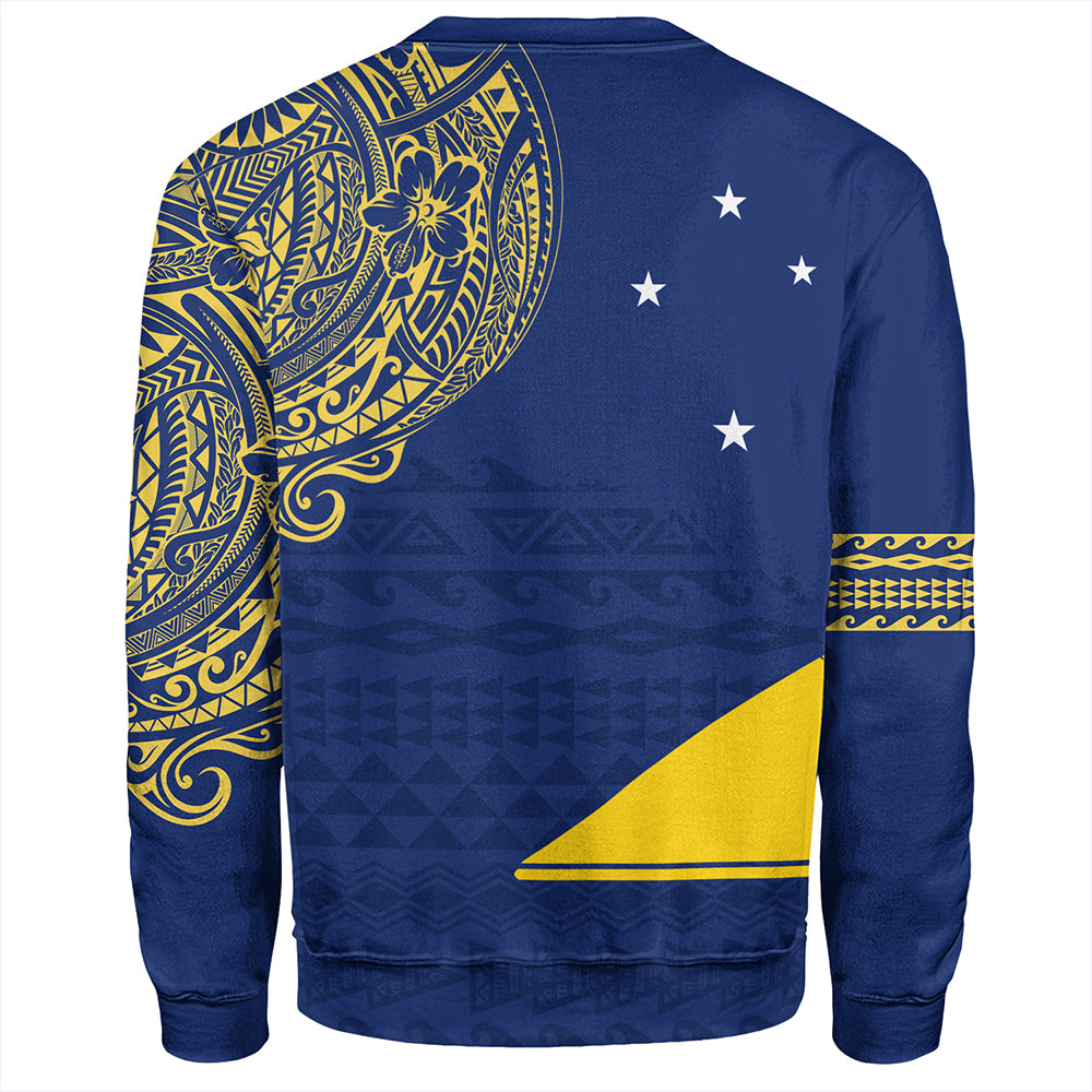 Tokelau Sweatshirt Polynesian Flag With Coat Of Arms