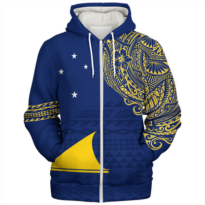 Tokelau Sherpa Hoodie Polynesian Flag With Coat Of Arms