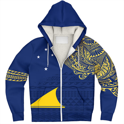 Tokelau Sherpa Hoodie Polynesian Flag With Coat Of Arms