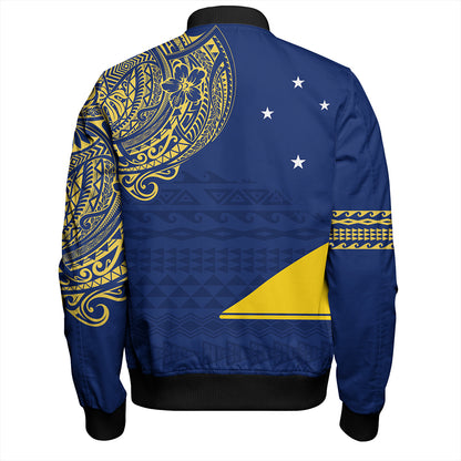 Tokelau Bomber Jacket Polynesian Flag With Coat Of Arms