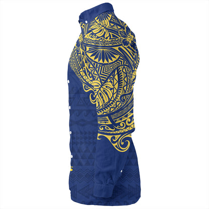 Tokelau Long Sleeve Shirt Polynesian Flag With Coat Of Arms