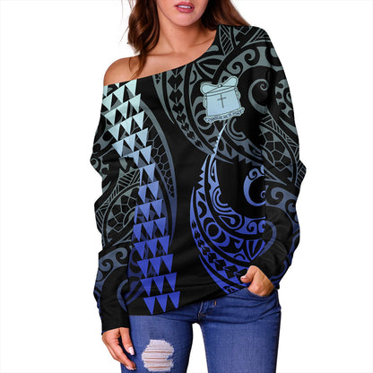 Tokelau Off Shoulder Sweatshirt Kakau Style