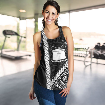 Tokelau Women Tank Tribal Polynesian Coat Of Arms