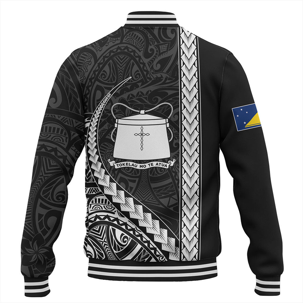 Tokelau Baseball Jacket Tribal Polynesian Coat Of Arms