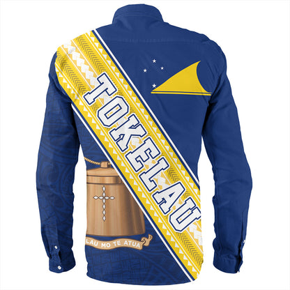 Tokelau Long Sleeve Shirt Flag And Coat Of Arms