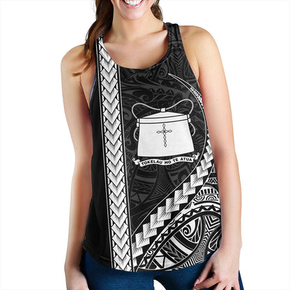 Tokelau Women Tank Tribal Polynesian Coat Of Arms