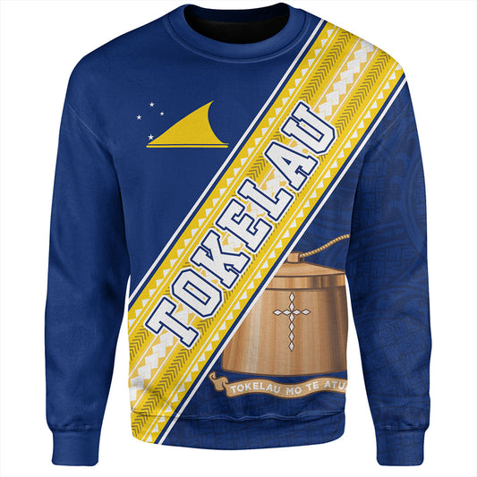 Tokelau Sweatshirt Flag And Coat Of Arms